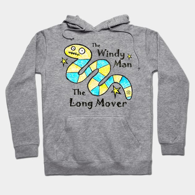 The Mighty Windy Man Long Mover Eye Voodoo Hoodie by eyevoodoo